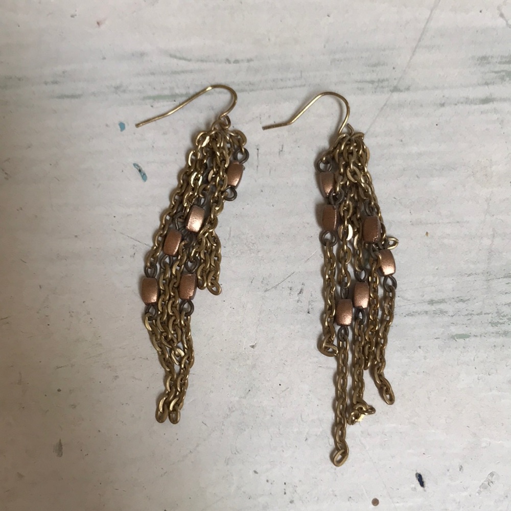** 5 for $25 deal ** Metal fringe earrings